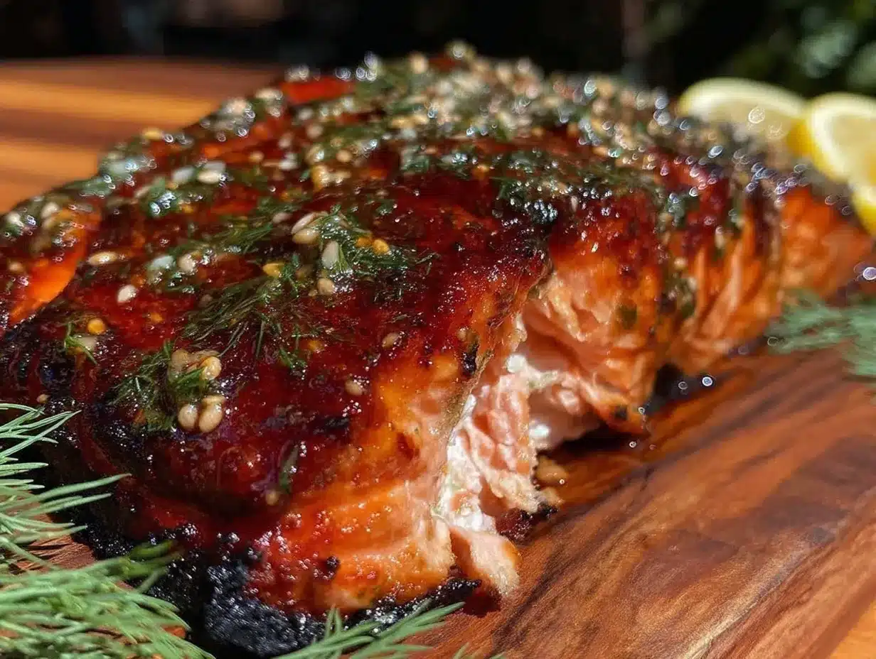 cedar plank grilled salmon preparation steps