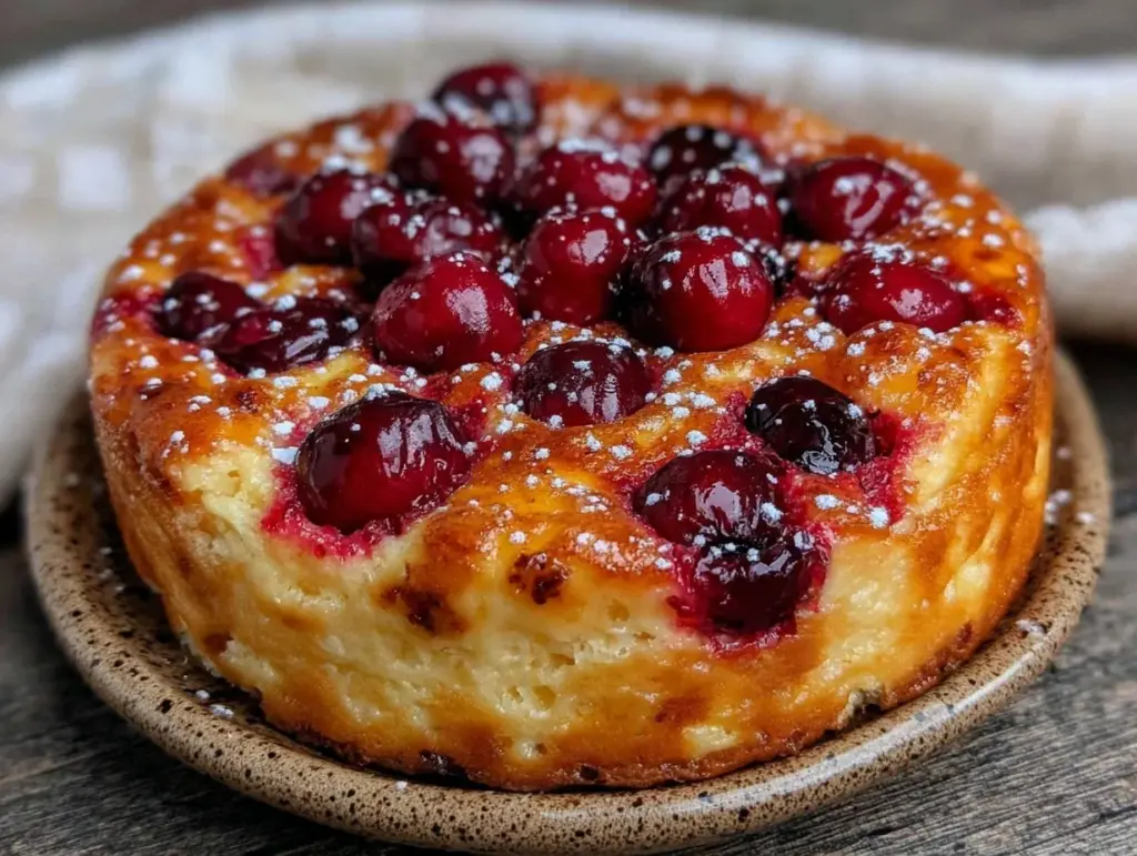 cherry clafoutis - featured image