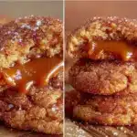 chewy caramel stuffed snickerdoodles - featured image