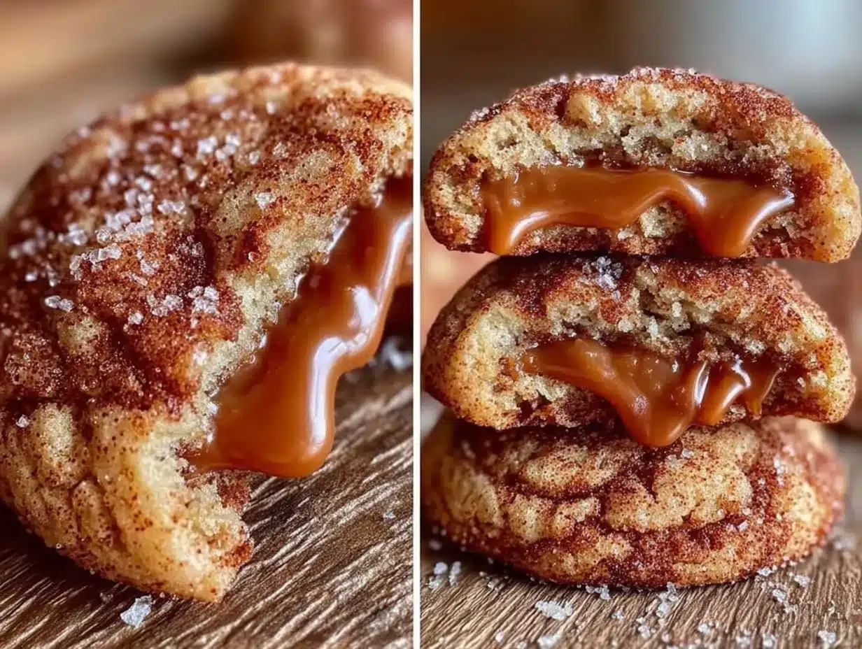 chewy caramel stuffed snickerdoodles preparation steps