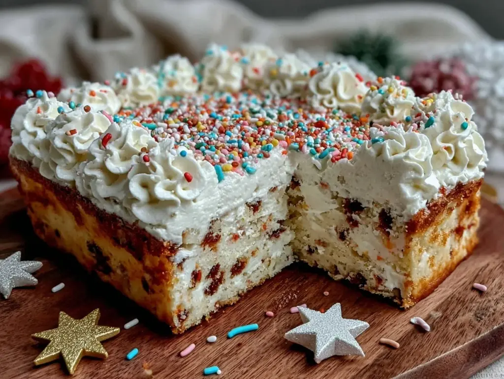 confetti sheet cake - featured image
