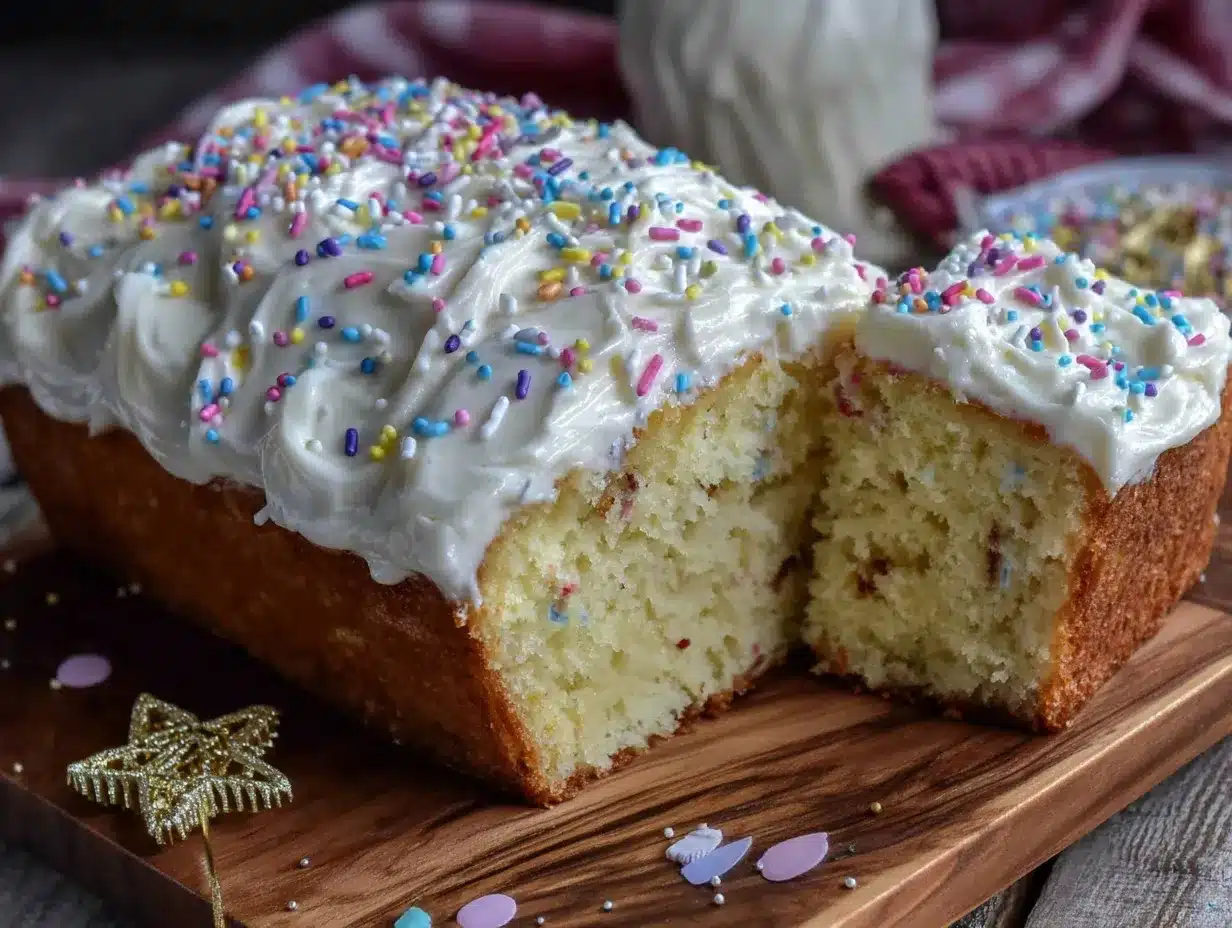 confetti sheet cake preparation steps