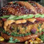 corn and black bean burger - featured image