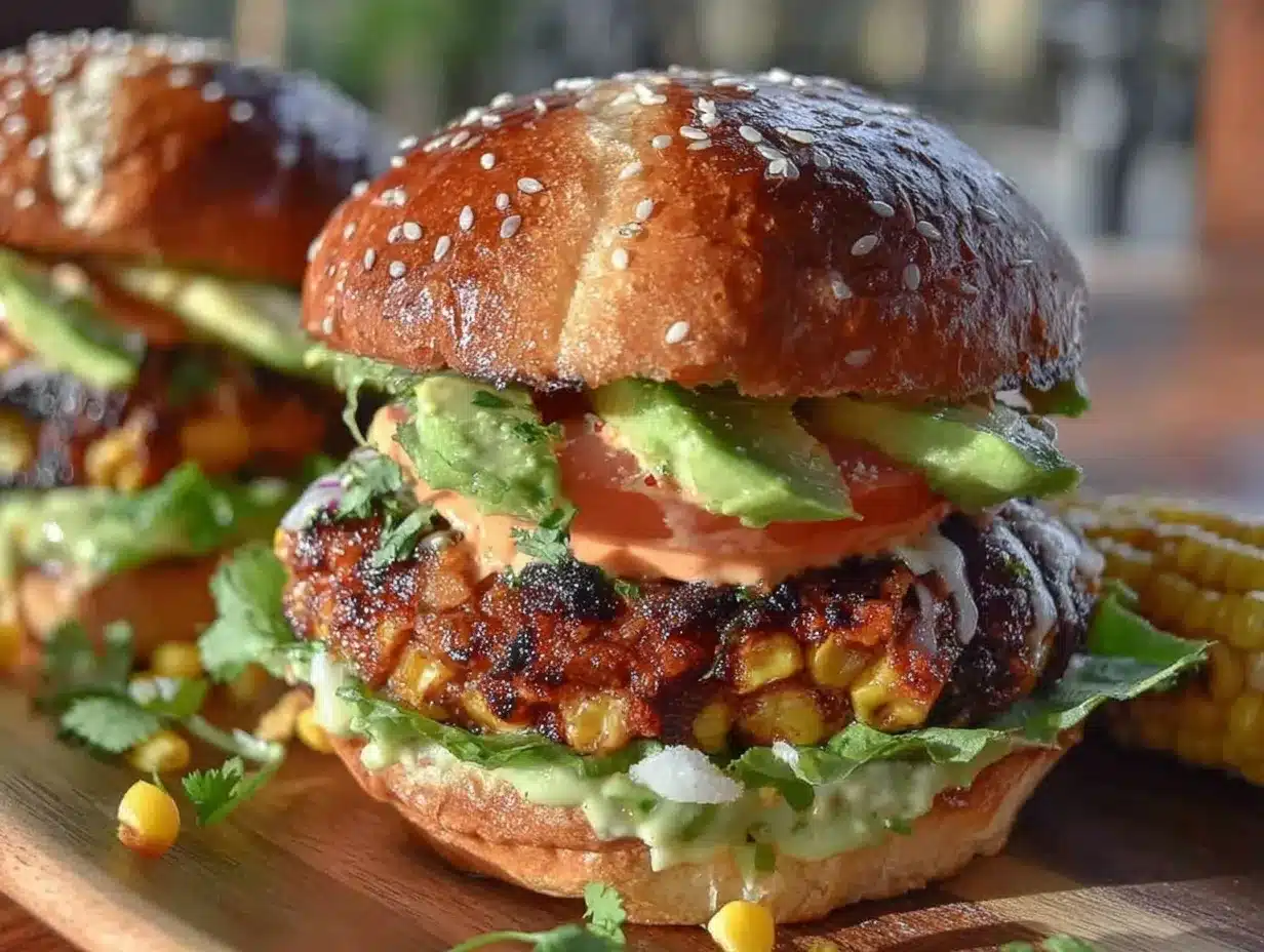 corn and black bean burger preparation steps