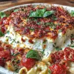 creamy baked feta pasta - featured image
