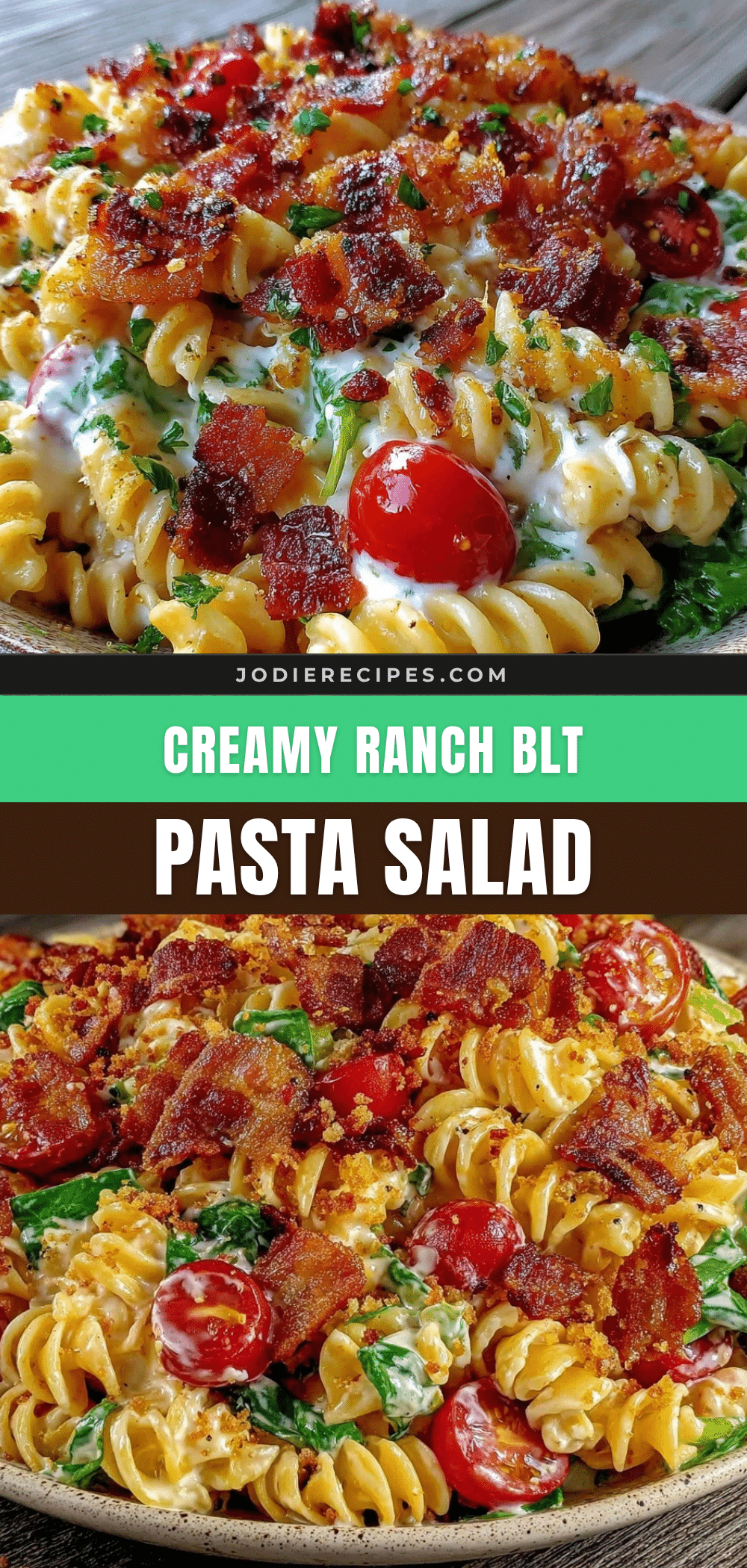 creamy BLT pasta salad recipe