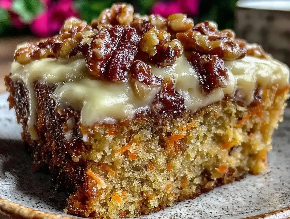 creamy carrot cake preparation steps