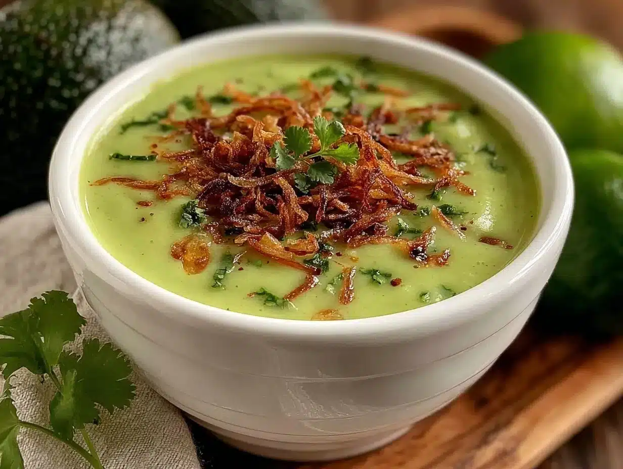 creamy chilled cucumber avocado soup preparation steps