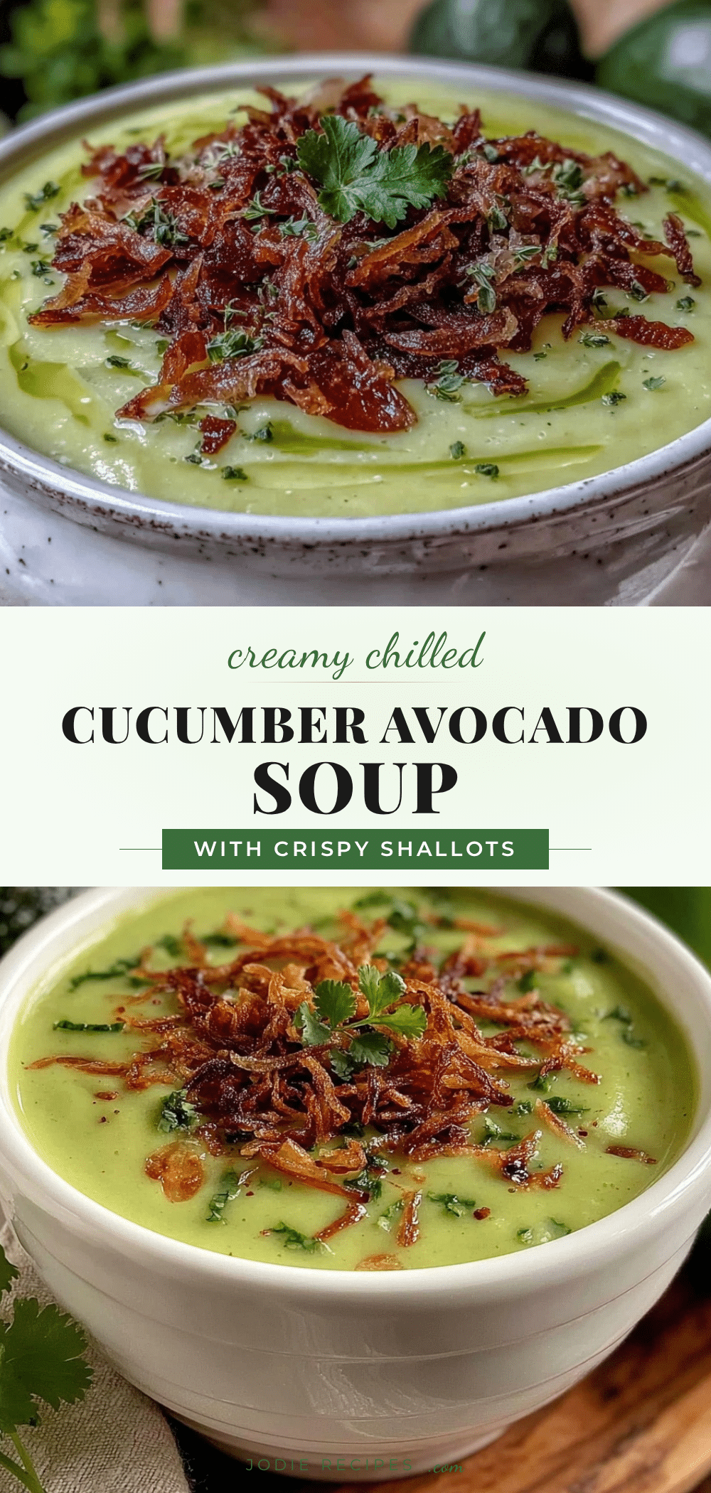creamy chilled cucumber avocado soup recipe
