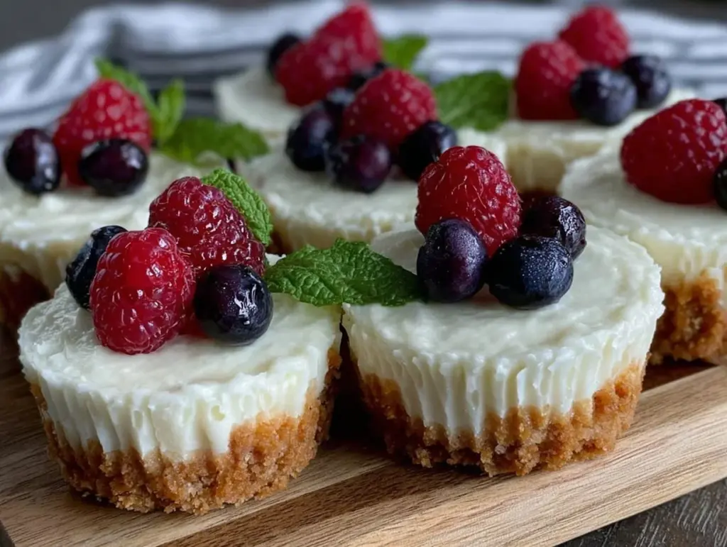creamy mini cheesecake cups - featured image