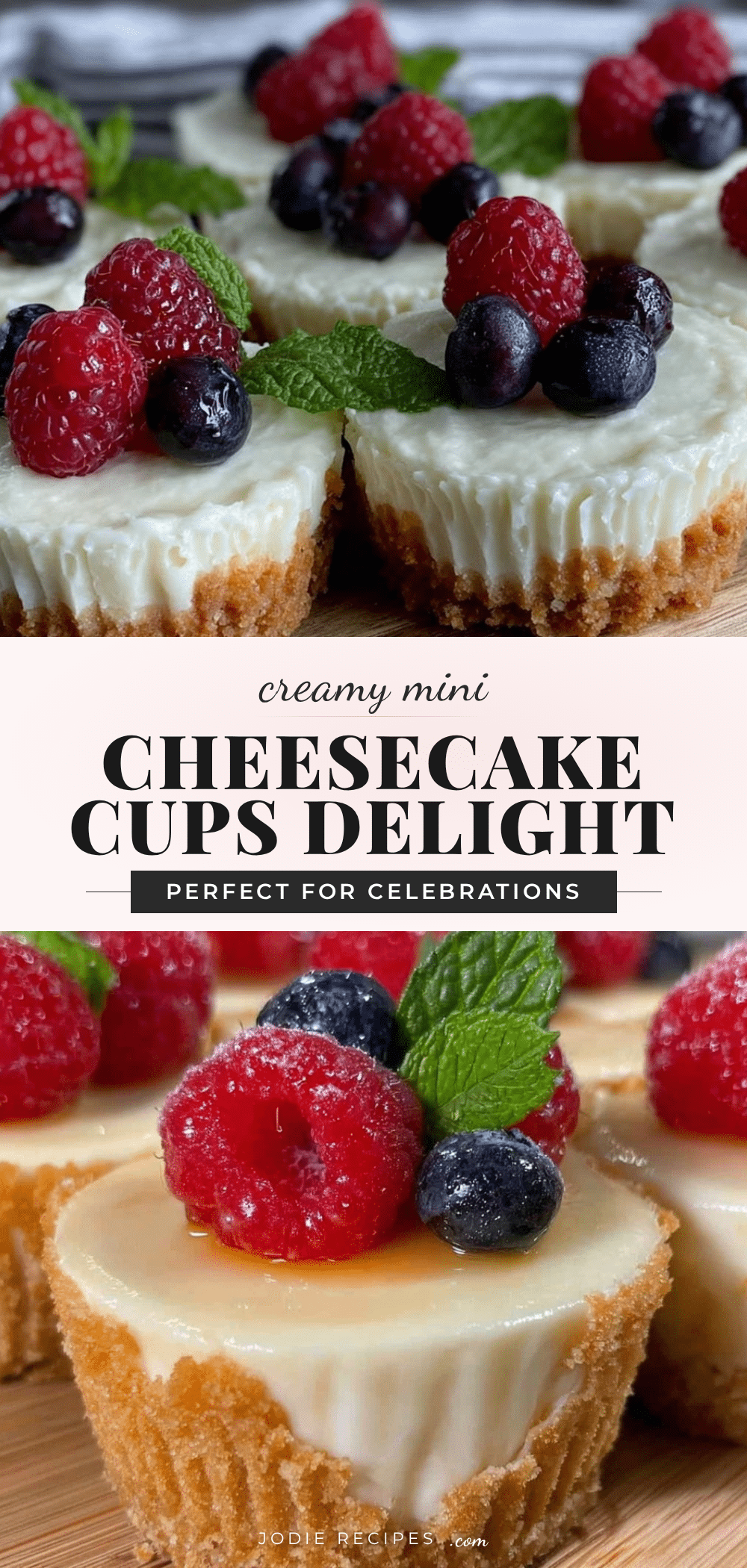 creamy mini cheesecake cups recipe