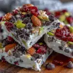 creamy no-melt frozen yogurt bark - featured image