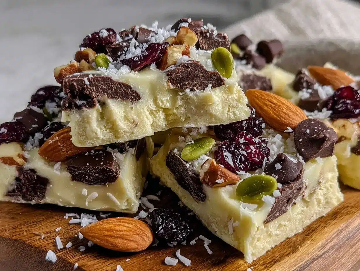 creamy no-melt frozen yogurt bark preparation steps