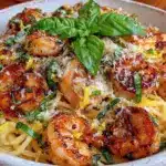 creamy one-pot lemon butter shrimp pasta - featured image