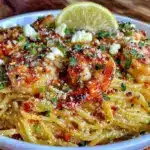 creamy one-pot lemon ricotta shrimp linguine - featured image