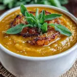 creamy roasted butternut squash soup - featured image