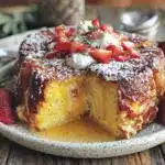 Creamy Strawberry Cream Cheese Stuffed French Toast Bake - featured image