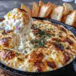 creamy street corn queso fundido - featured image