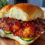 Crispy Air Fryer Nashville Hot Chicken Sandwich - featured image
