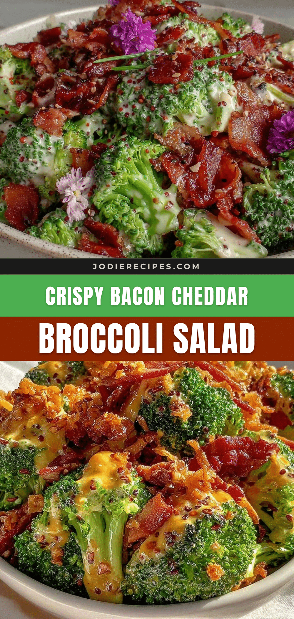 crispy bacon cheddar broccoli salad recipe