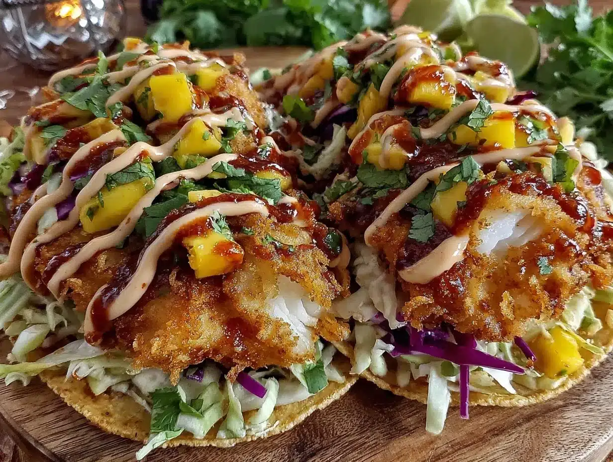 crispy Baja fish tacos preparation steps