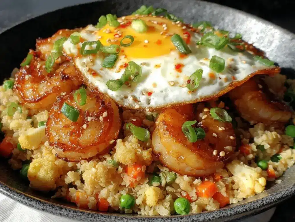 crispy cauliflower fried rice - featured image