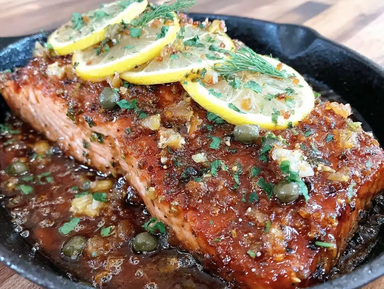crispy garlic butter salmon preparation steps