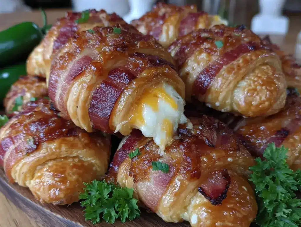 crispy mummy wrapped jalapeño popper crescents - featured image