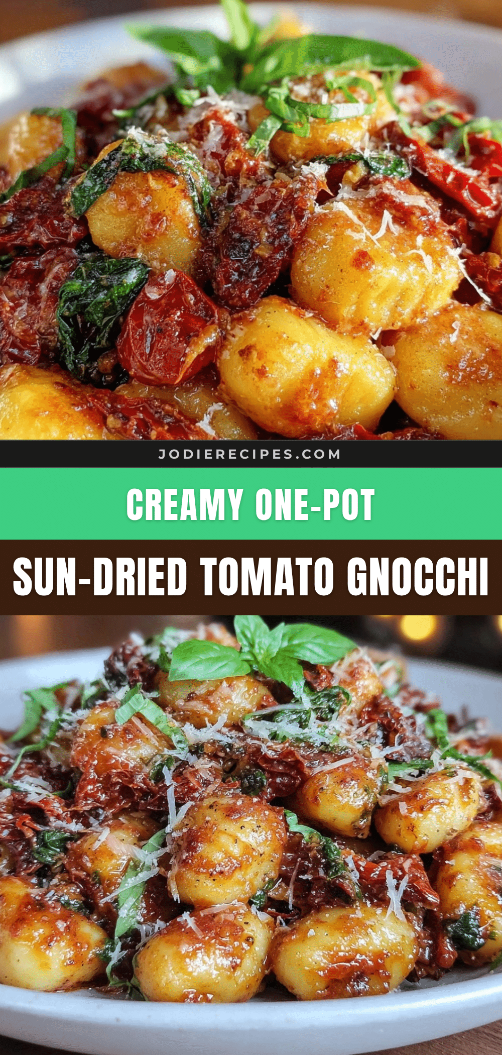 crispy one-pot sun-dried tomato spinach gnocchi recipe