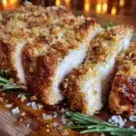 crispy parmesan crusted pork tenderloin - featured image
