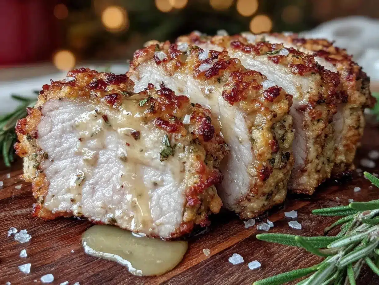crispy parmesan crusted pork tenderloin preparation steps