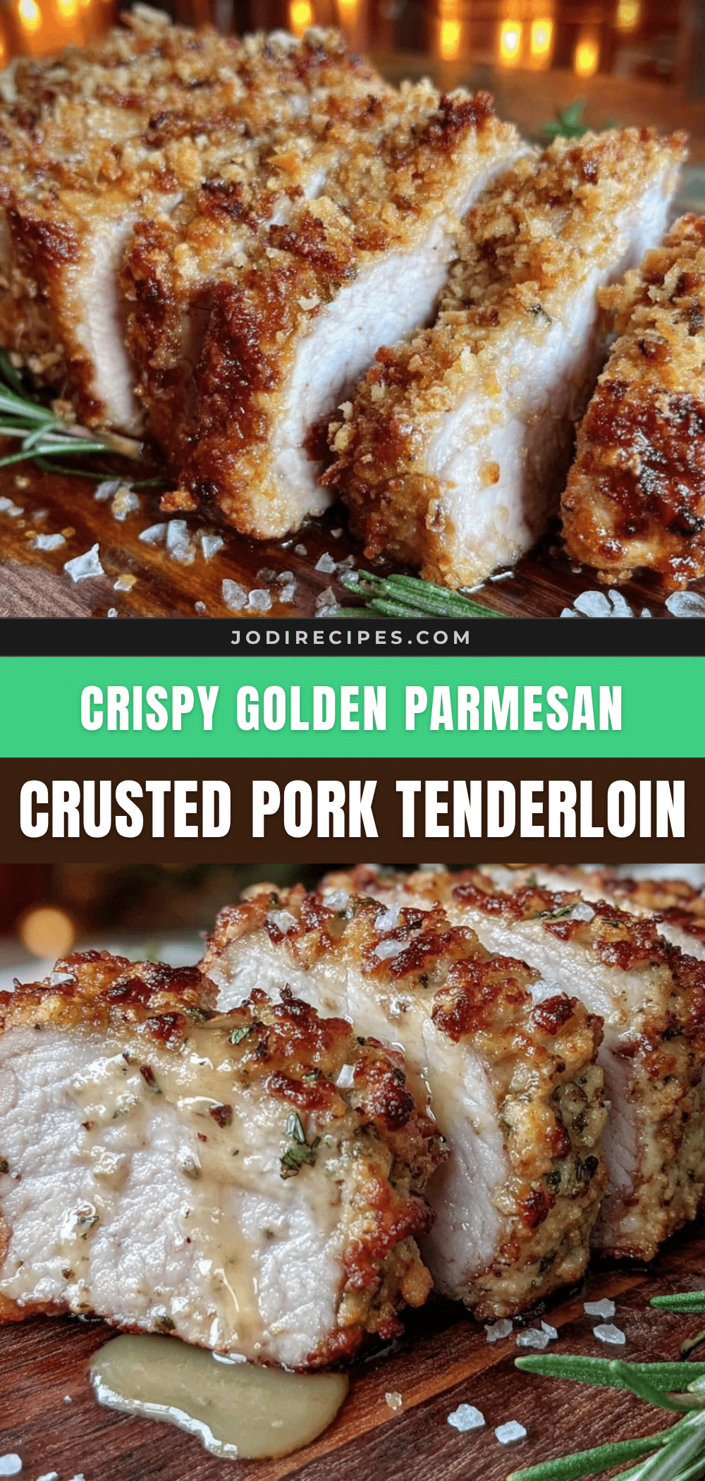 crispy parmesan crusted pork tenderloin recipe