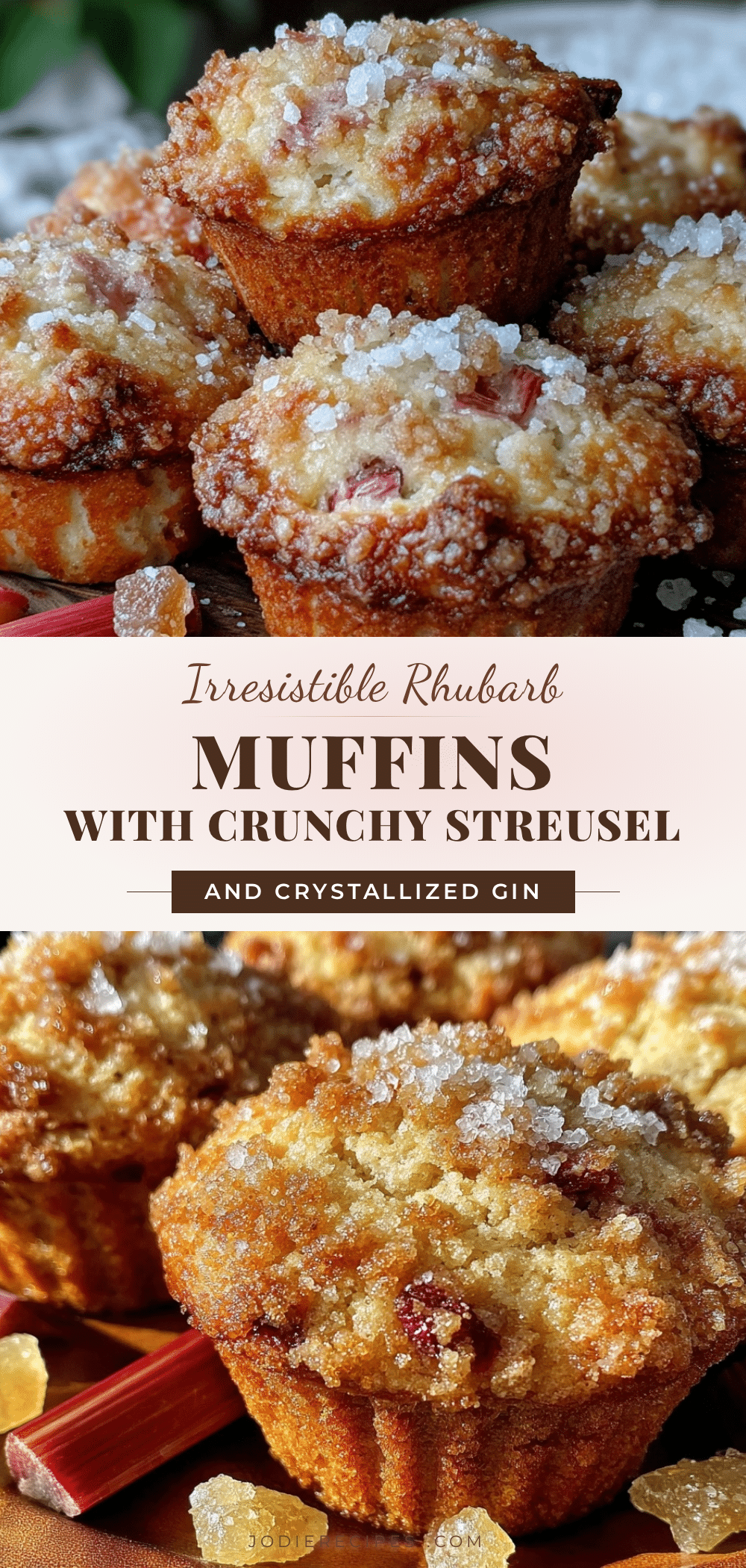 crispy rhubarb muffins recipe