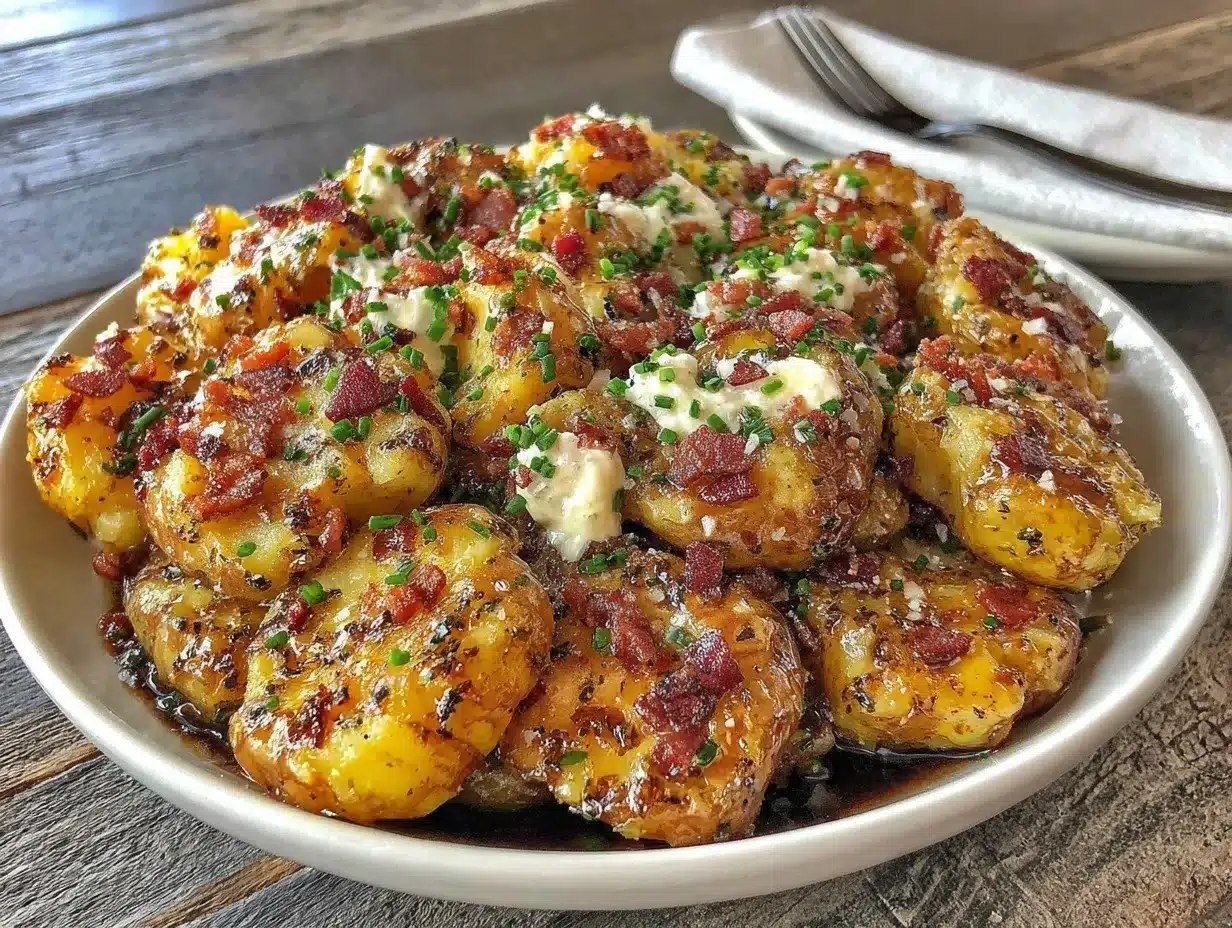 crispy smashed potato salad preparation steps
