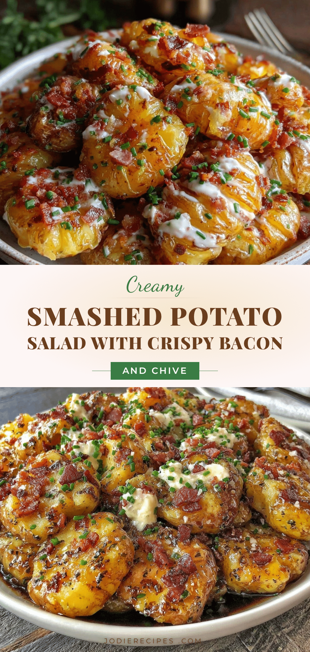 crispy smashed potato salad recipe