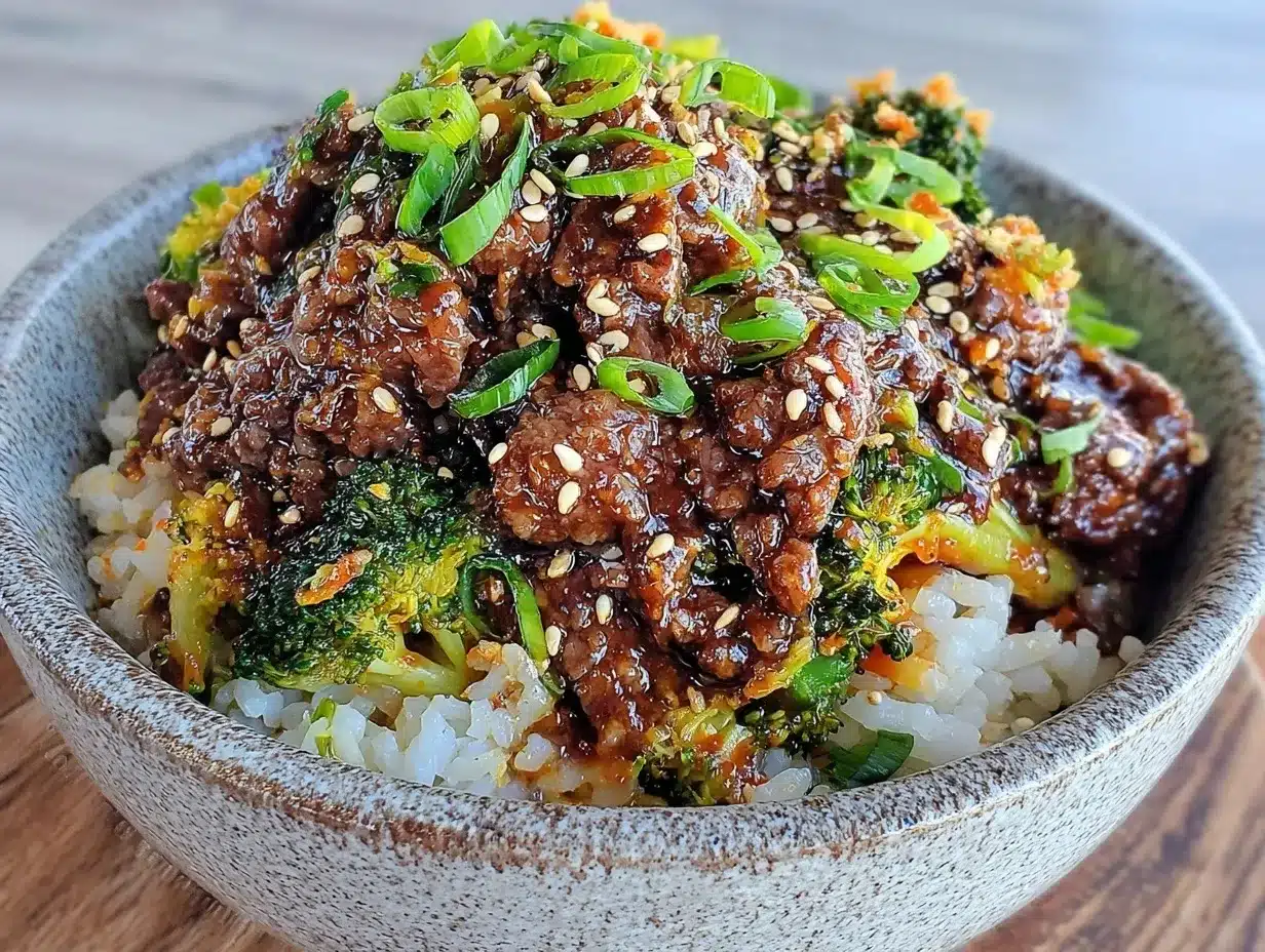 easy korean ground beef bowls preparation steps