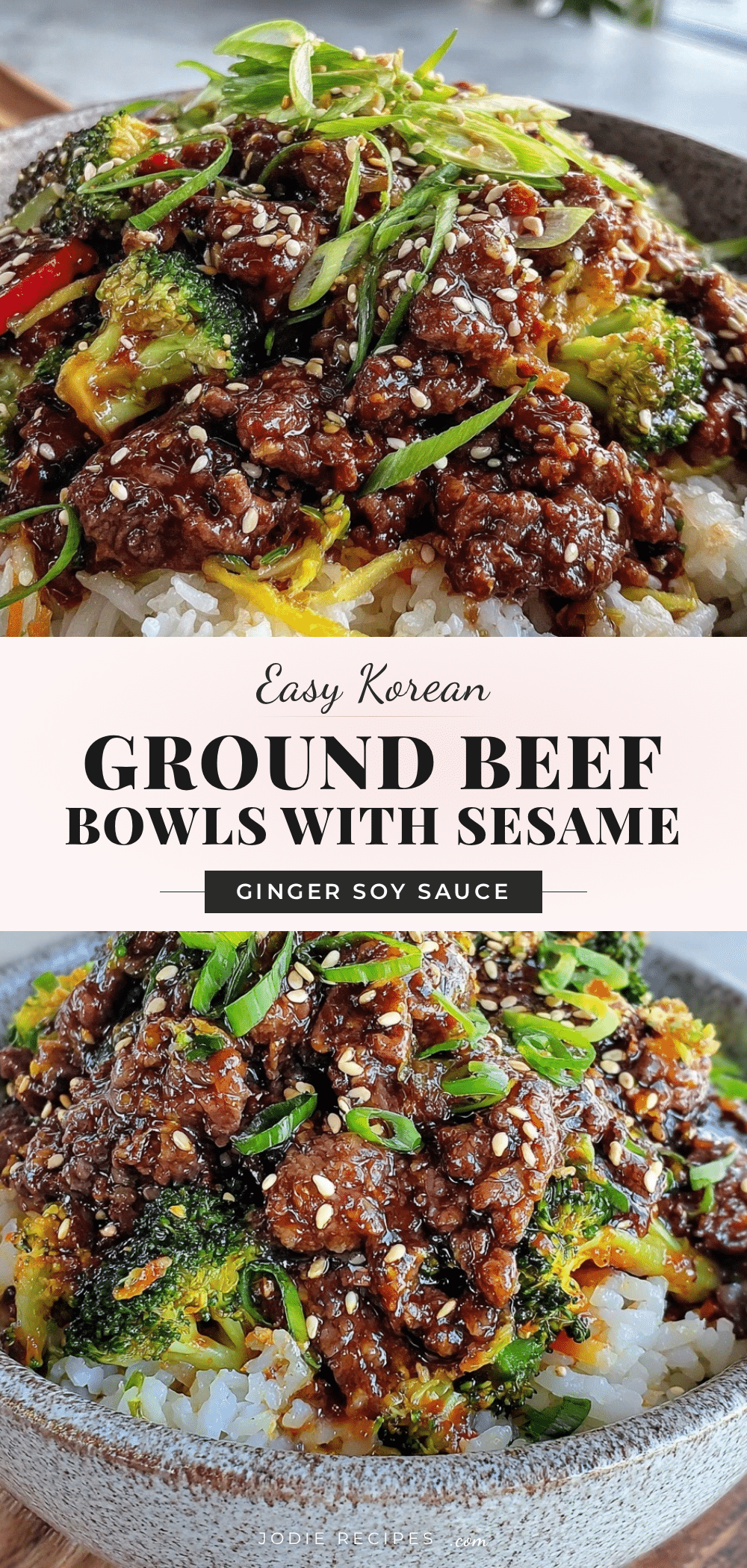easy korean ground beef bowls recipe