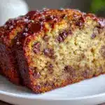 easy one bowl chocolate chip banana bread - featured image