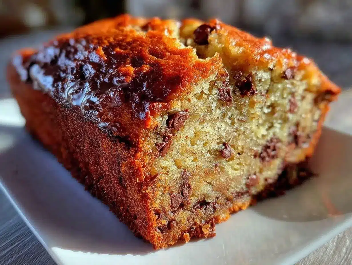 easy one bowl chocolate chip banana bread preparation steps