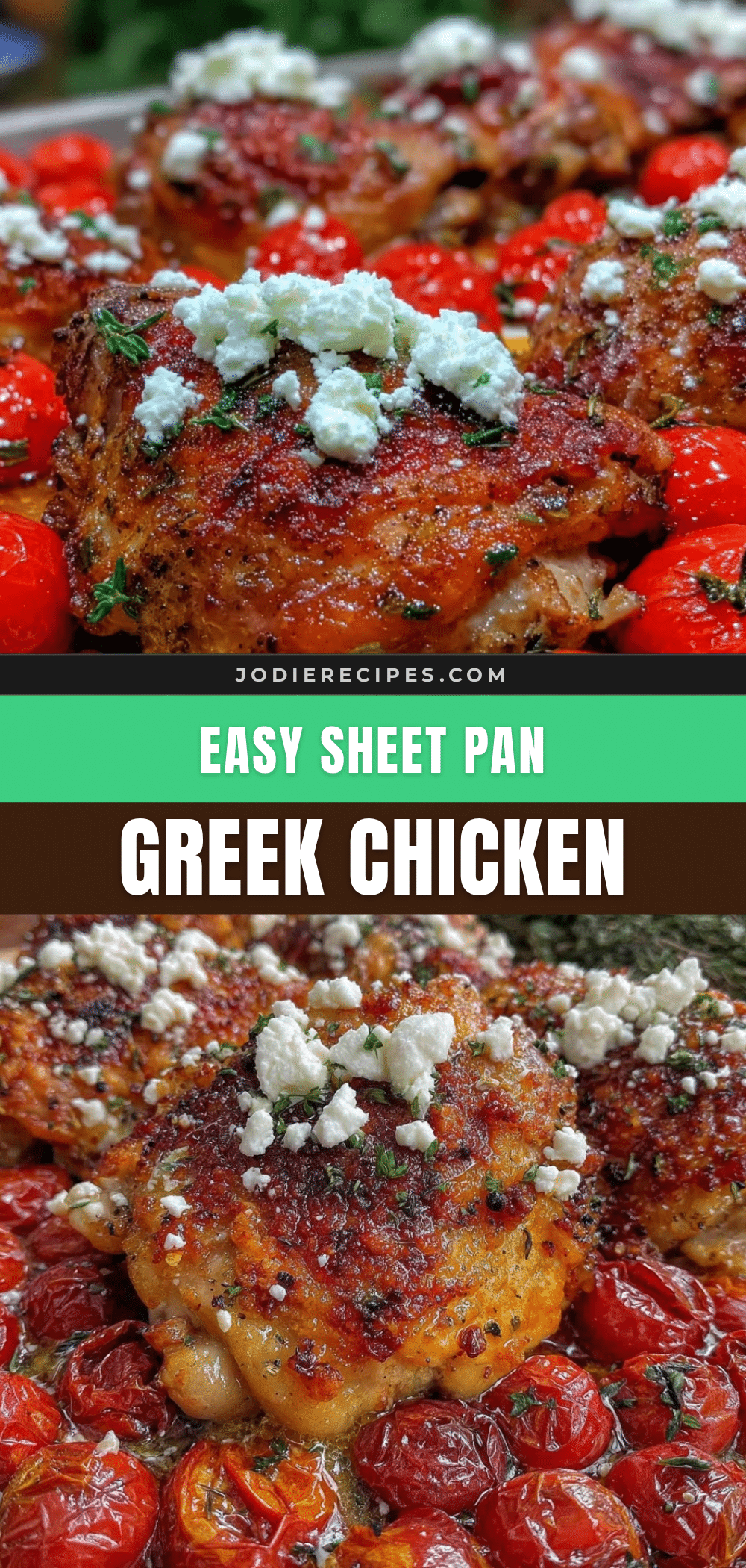 Easy Sheet Pan Greek Chicken recipe