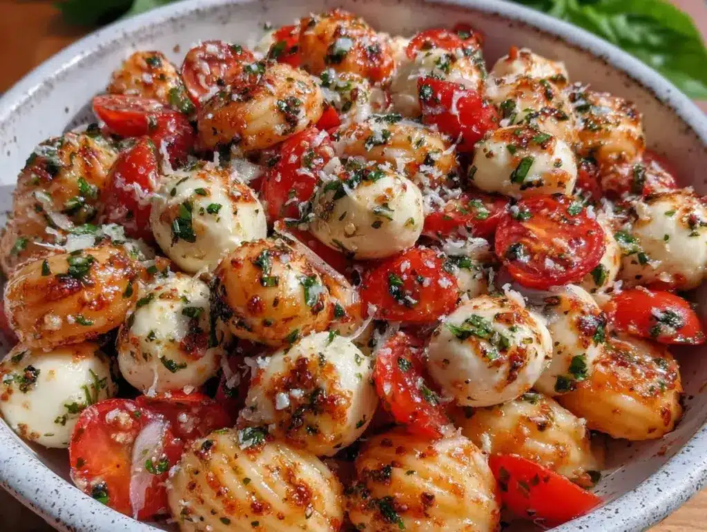 Fresh Caprese Pasta Salad - featured image