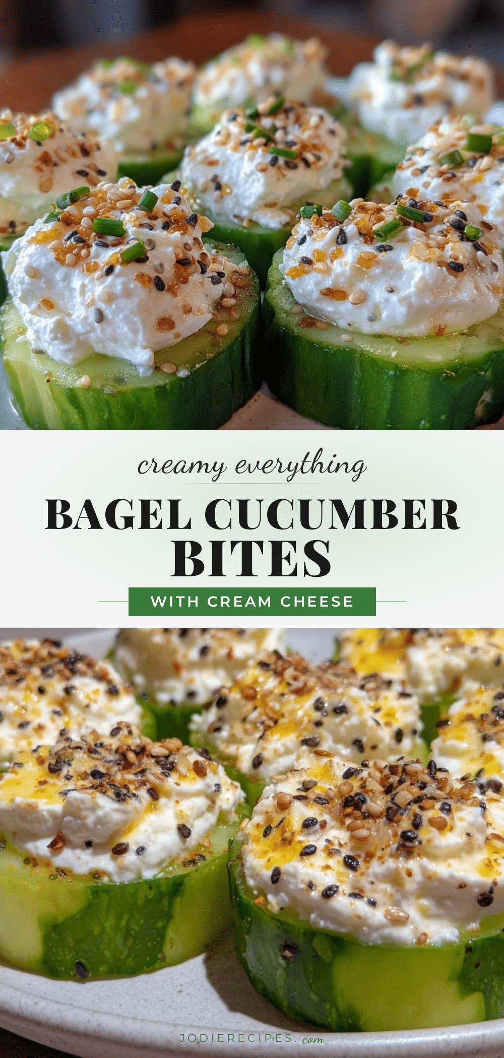 fresh cream cheese stuffed cucumber bites recipe