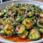 fresh cucumber dill smashed salad - featured image