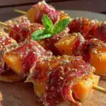 fresh prosciutto melon skewers - featured image
