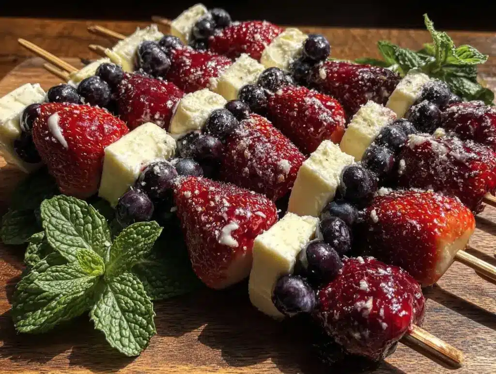 fresh red white and blue grazing board - featured image