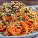 fresh shaved carrot ribbon salad - featured image