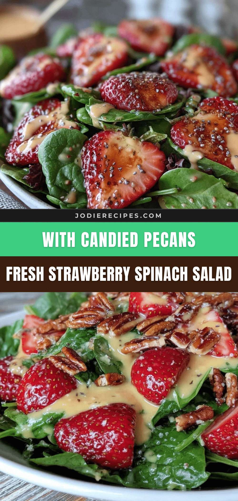 fresh strawberry spinach salad recipe