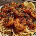 garlic butter shrimp scampi - featured image