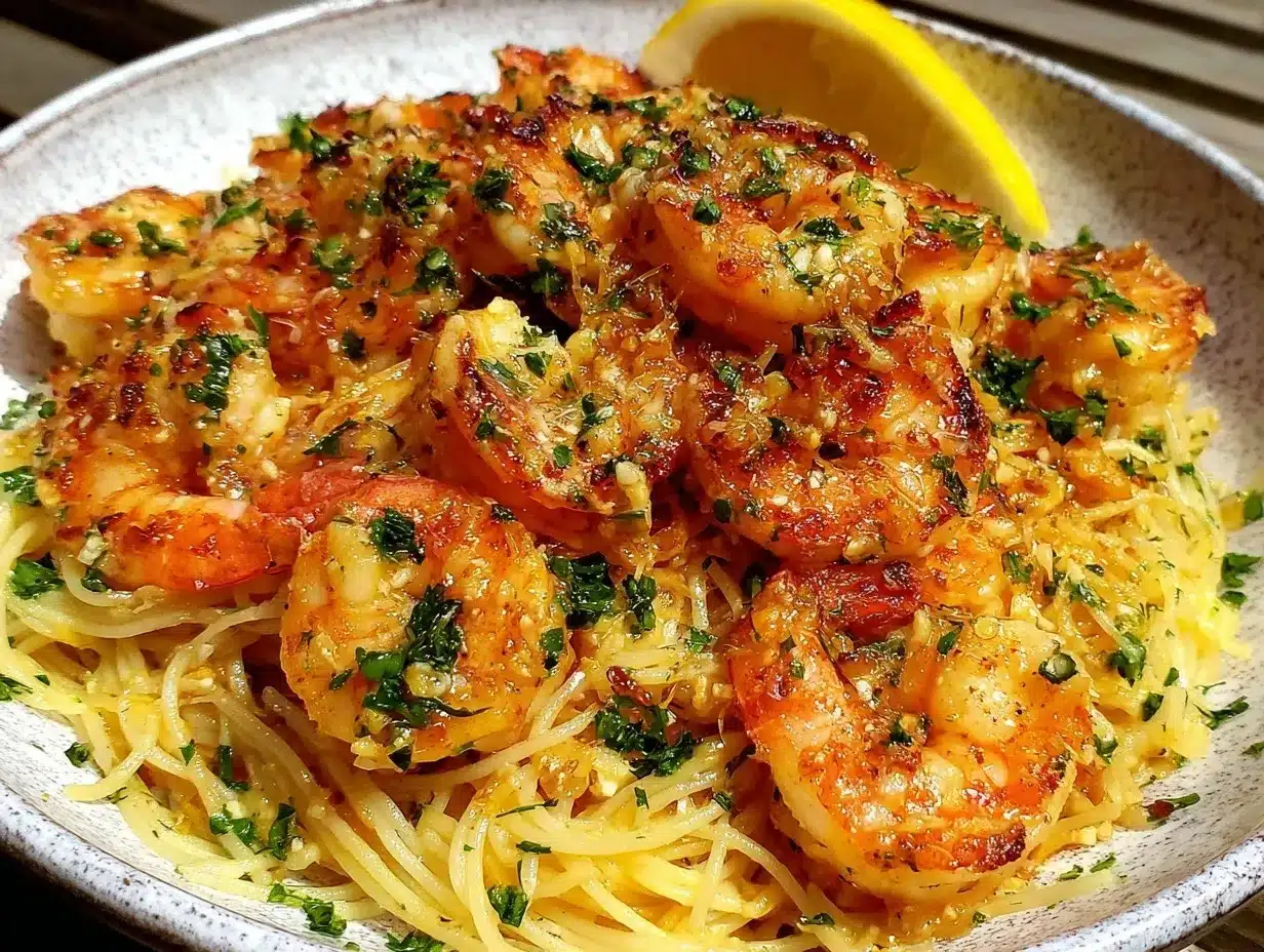 garlic butter shrimp scampi preparation steps