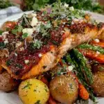 garlic herb salmon - featured image